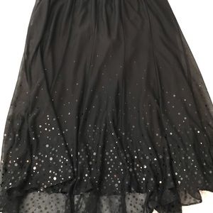 Black sequin skirt